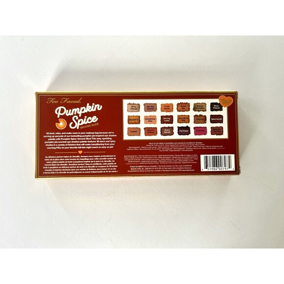 Too Faced Pumpkin Spice Second Slice Eyeshadow Palette NWB - Picture 2 of 3